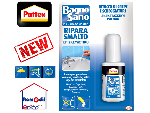 Come Si Ripara Un Lavandino In Ceramica.Pattex Bagno Sano Ripara Smalto Rifinitura Bagno Vasca Ceramica Lavabo 50 G Ebay